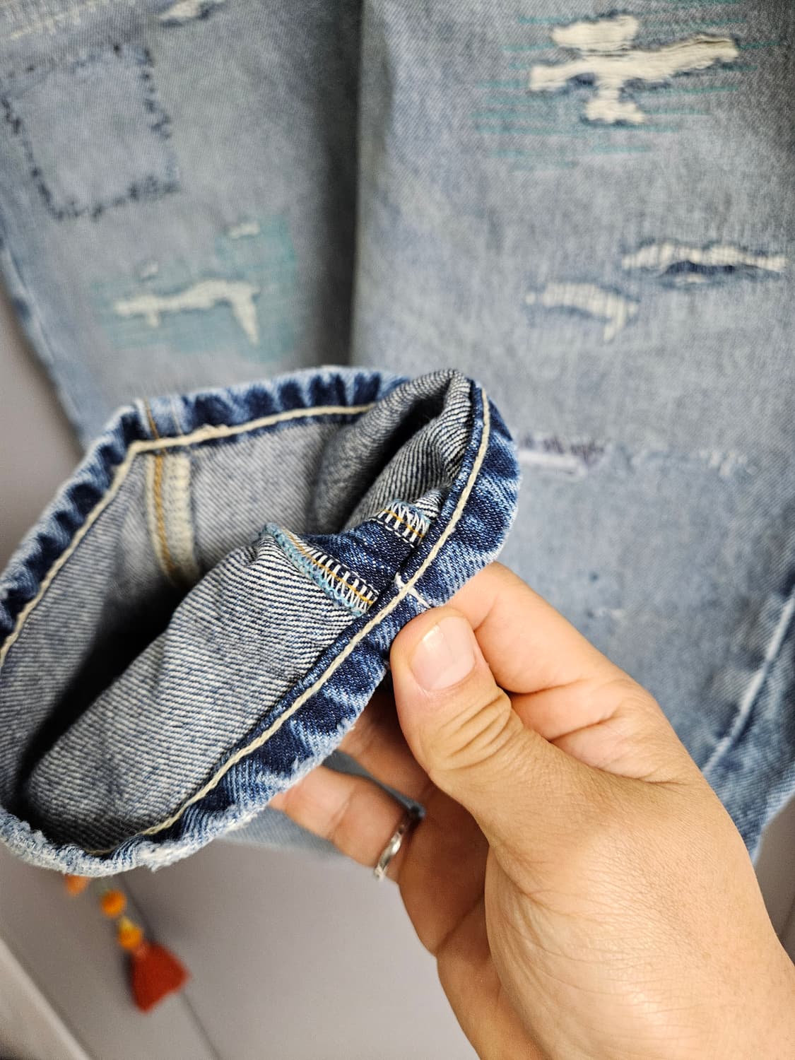 스카치 앤 소다 데미지 워싱 청바지 33/32 상품이미지5