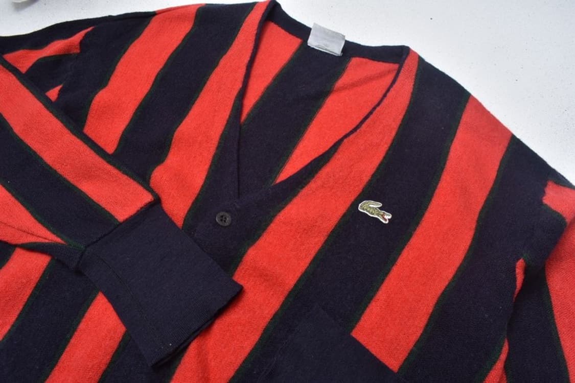 90S 라코스테 니트 울 가디건 100 M0027 상품이미지4