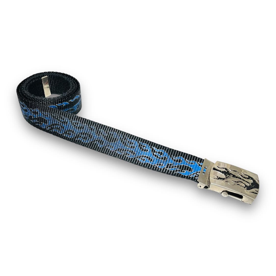 펑크 블루 플레임 웨빙 모드 빈티지 벨트 상품이미지2