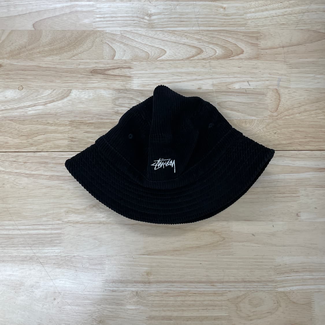 스투시 코듀로이 블랙 버킷햇 S/M 상품이미지1