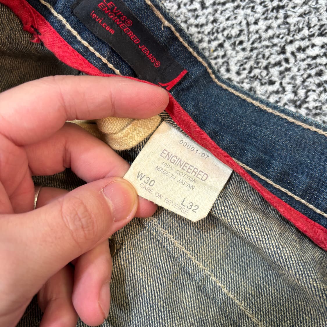 리바이스 엔지니어드진 재팬 J09A 데님 팬츠 (30/32) 상품이미지6