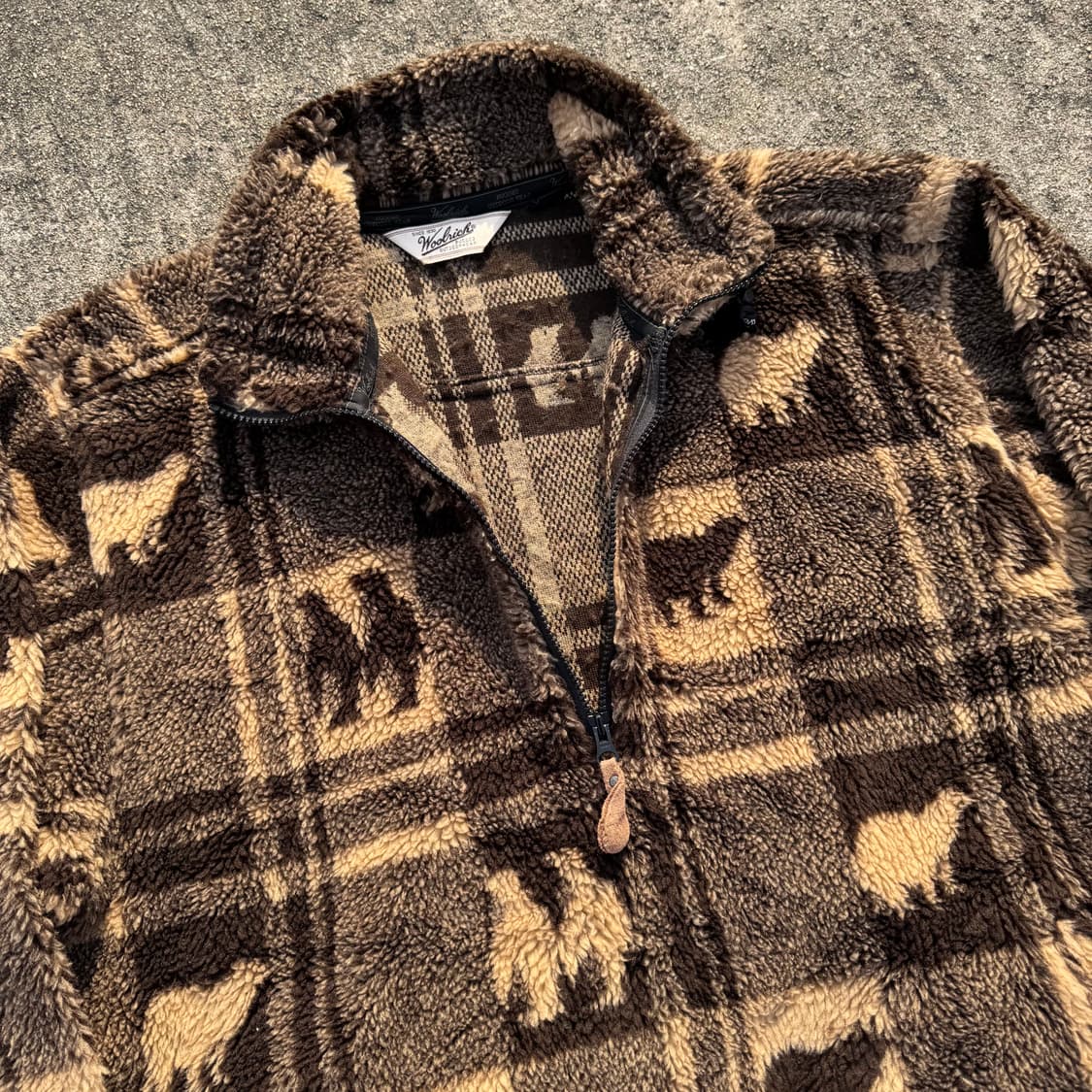[L~XL] Woolrich 울리치 후리스 하프집업 자켓 상품이미지7