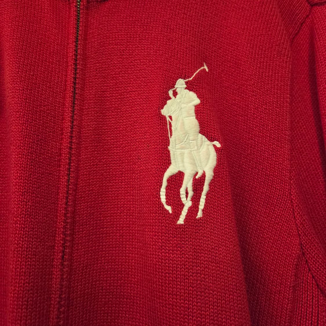 폴로 빅포니 에스파냐 스페인 니트집업 xl  상품이미지5