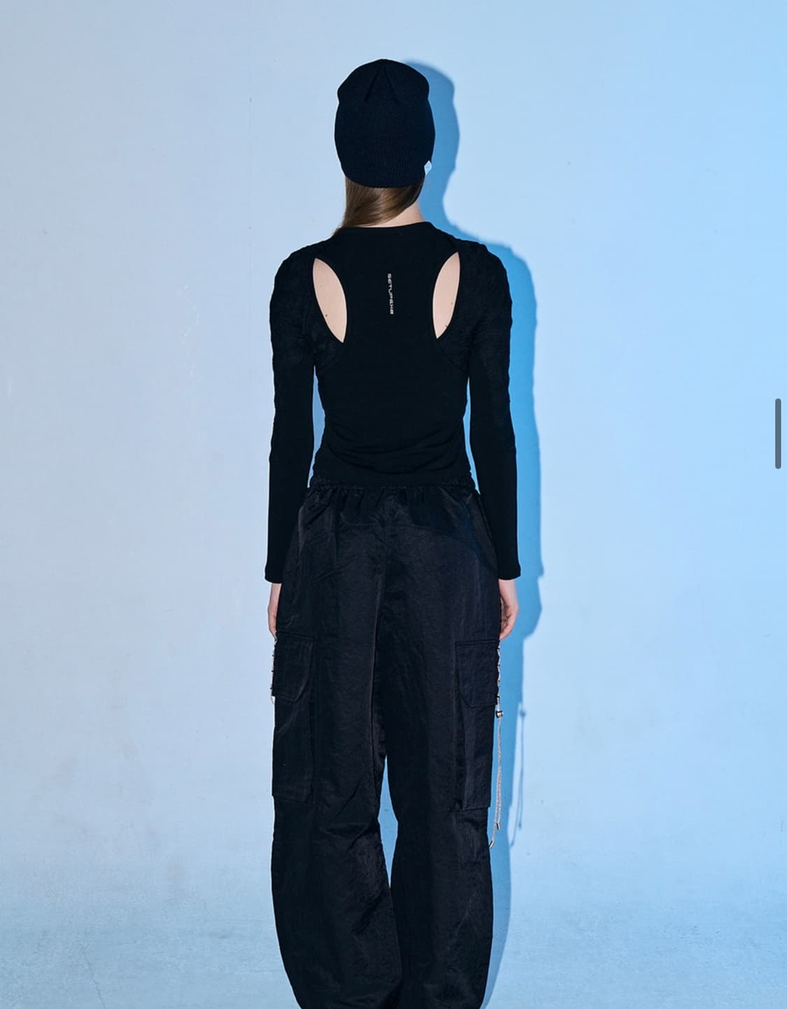 셋업이엑스이 Flower panel wing bone slit Top 상품이미지2