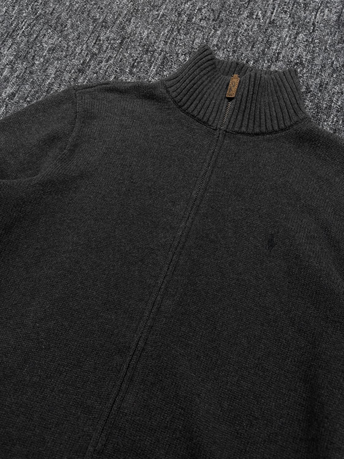 폴로 그레이 니트 집업 상품이미지5