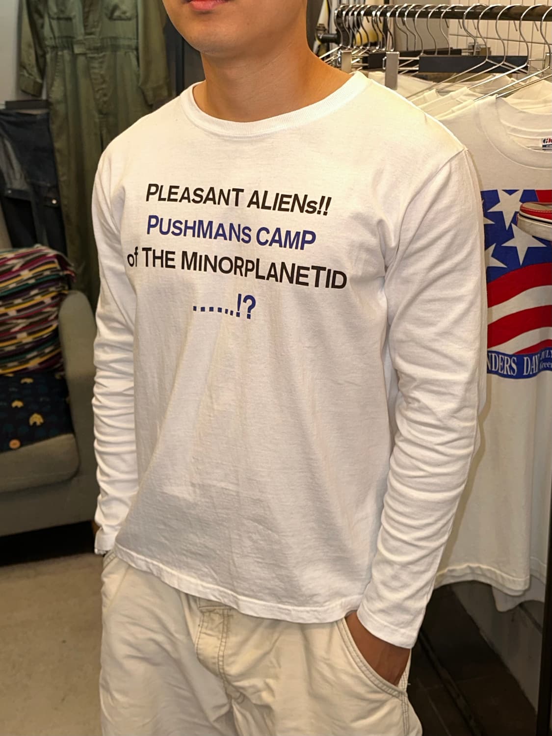 Trap/U Aliens letter detail sleeve 상품이미지3