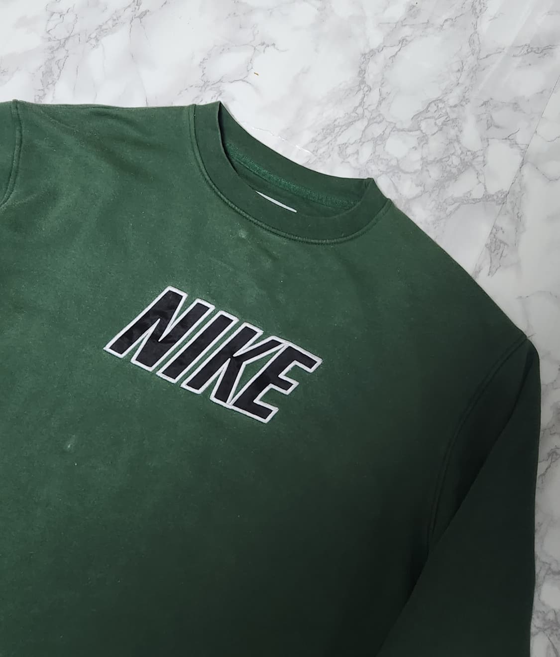 나이키 00s 빅로고 딥그린 올드스쿨 오버핏 맨투맨 상품이미지4