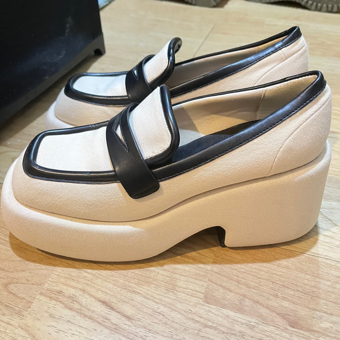 (240mm) 찰스앤키스 레니 캔버스 플랫폼 로퍼 상품이미지1