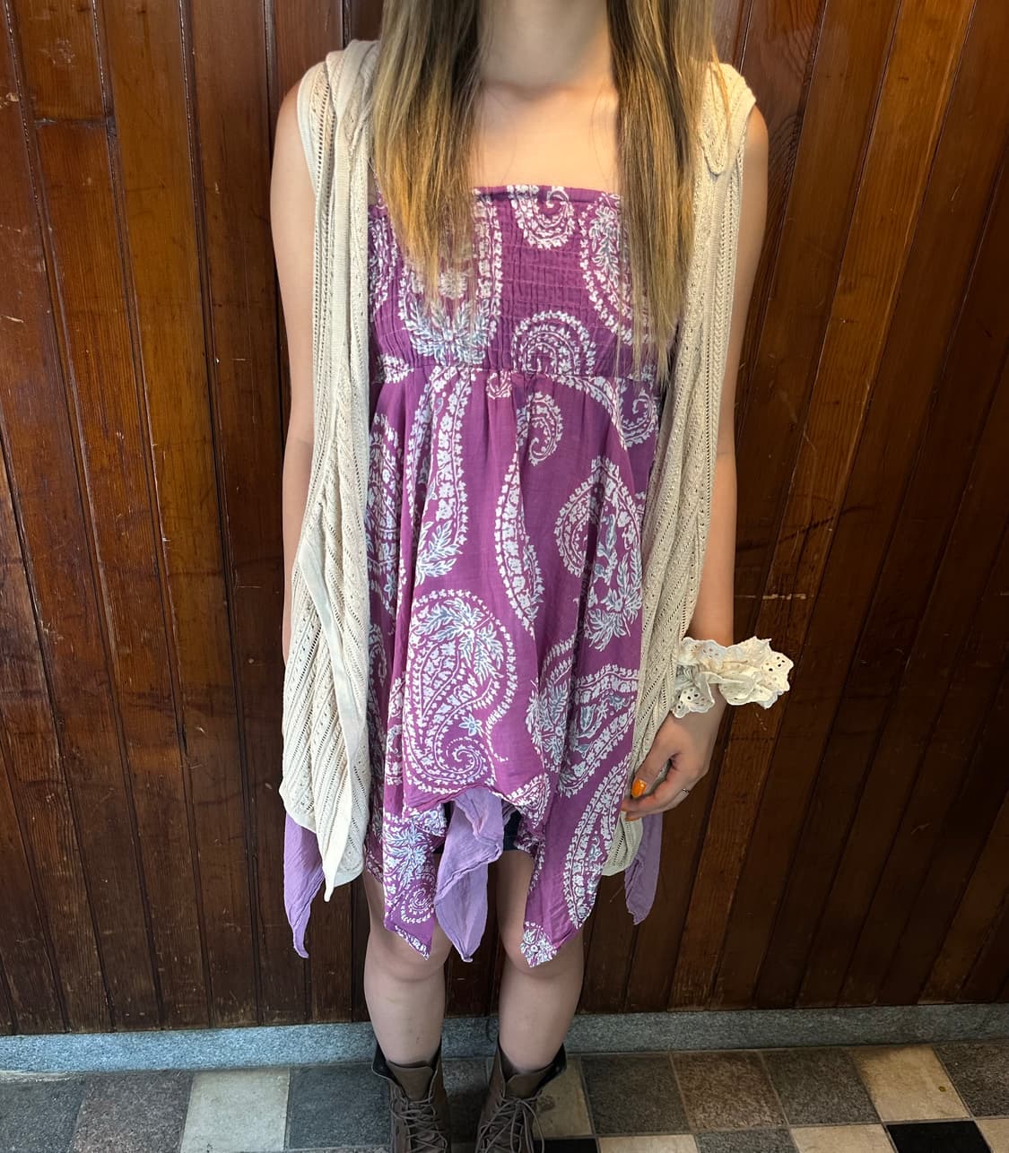 bohemian hood vest 상품이미지1