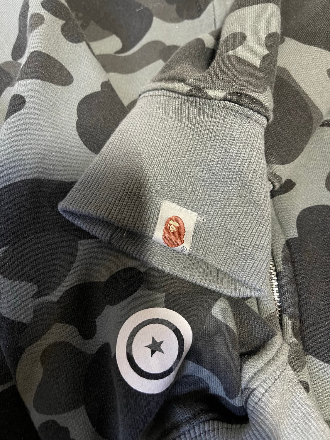 베이프 BAPE 카모 샤크 후드집업 XL 상품이미지8