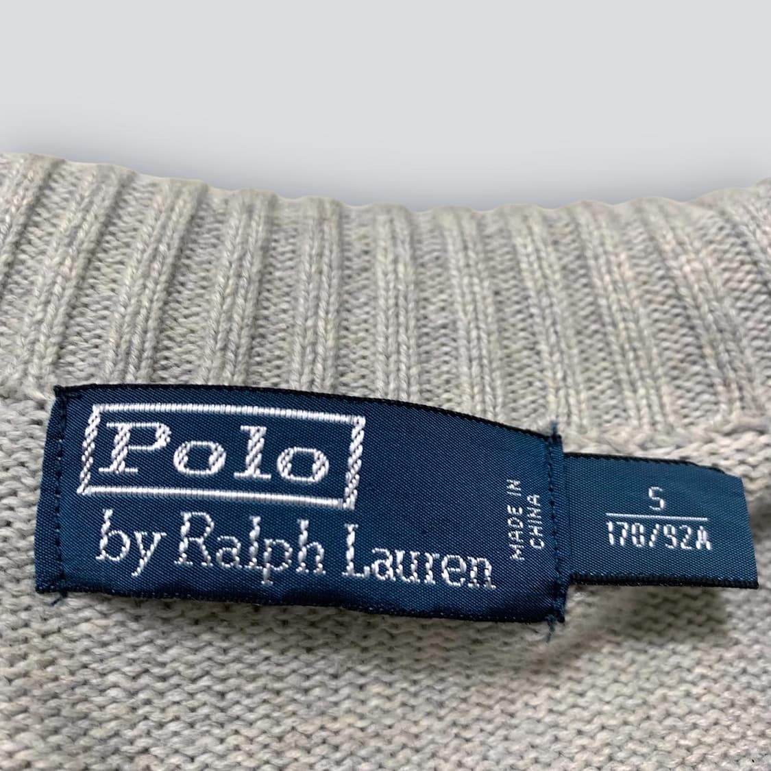 폴로 그레이 니트 집업 상품이미지4