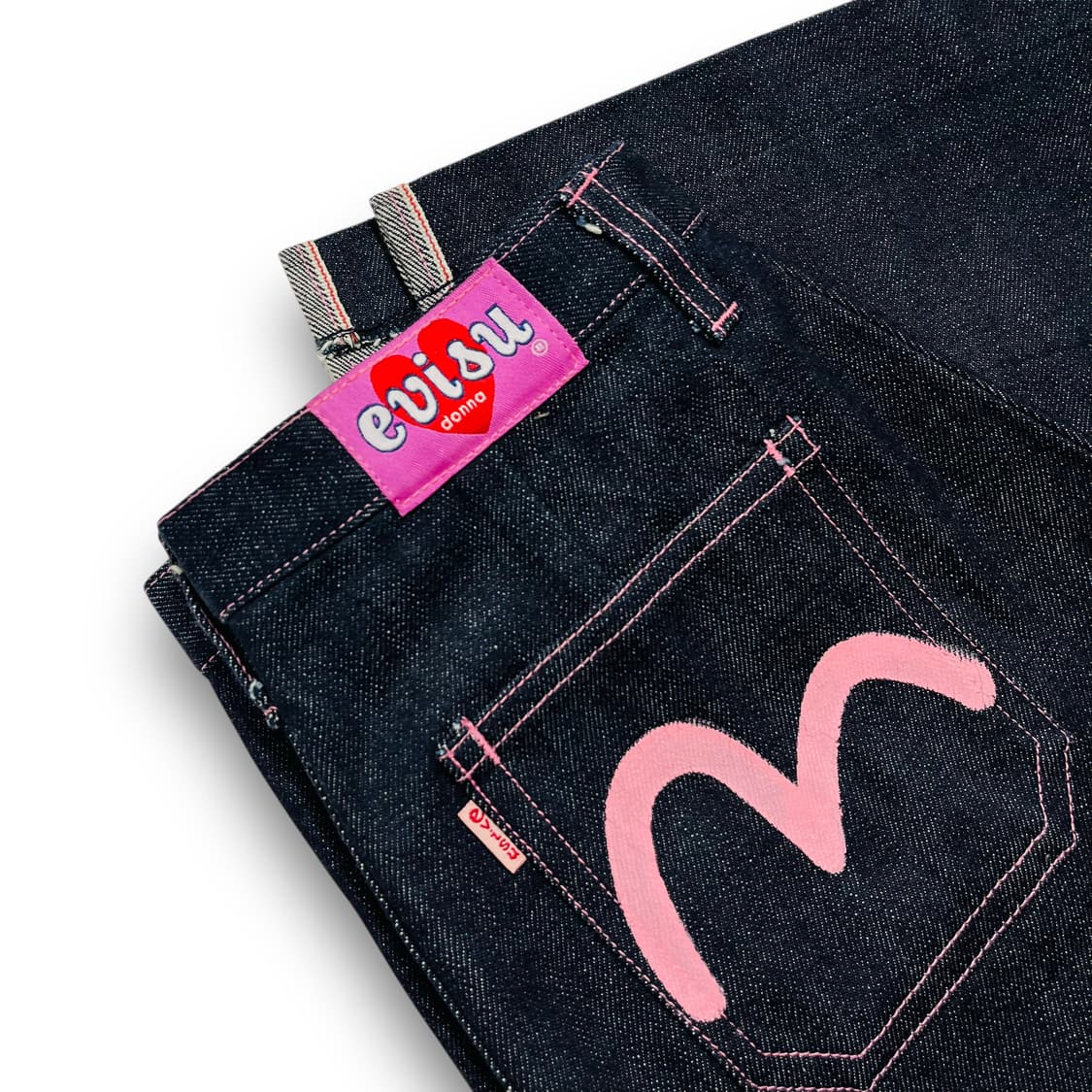 에비수 OG 핑크 시그니처 로고 민트급 일제 데님 스커트 상품이미지2