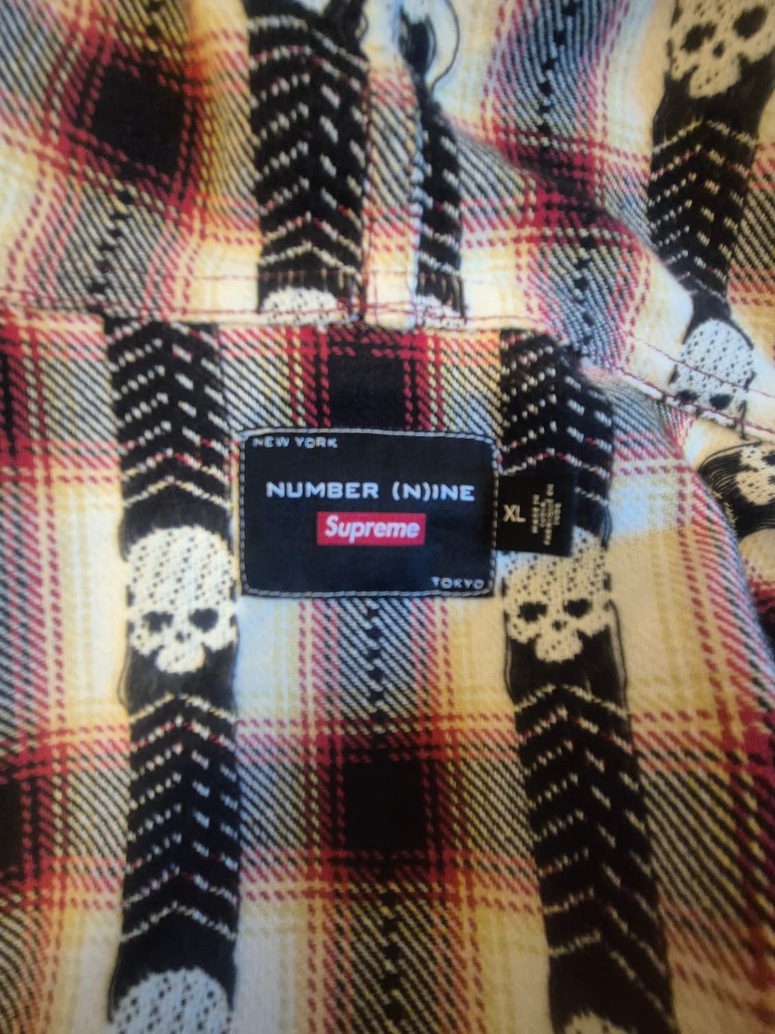 SUPREME 슈프림 X 넘버나인 FLANNEL HOODIE [XL] 상품이미지6
