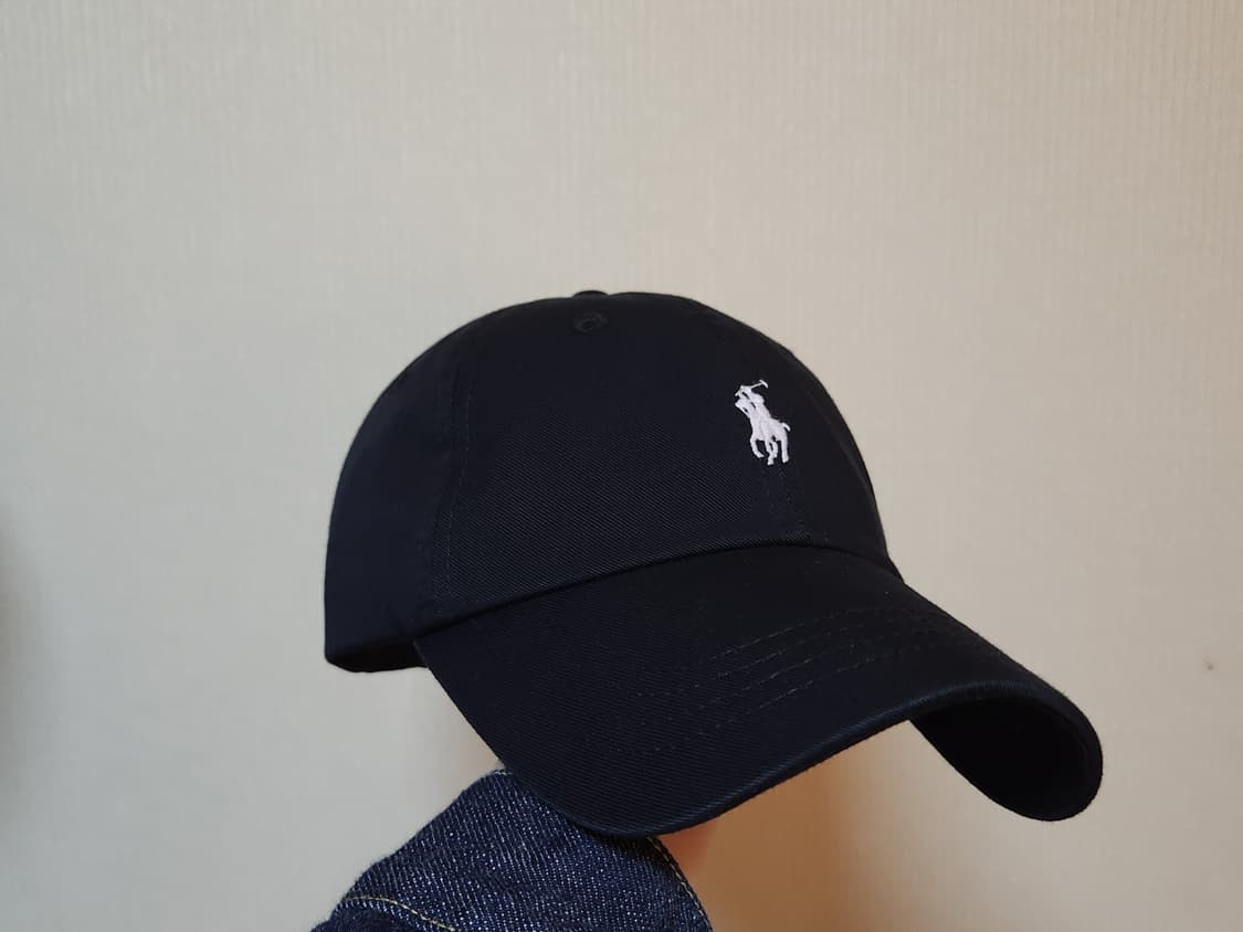 폴로 코튼 치노 볼캡 블랙 상품이미지1