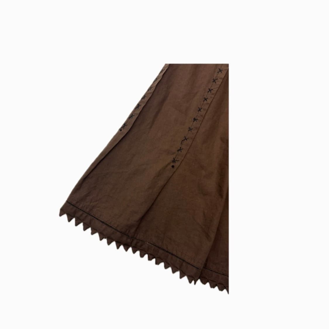 Issey Miyake 이세이미야케 하트 브라운 디테 일 롱스커트 상품이미지2