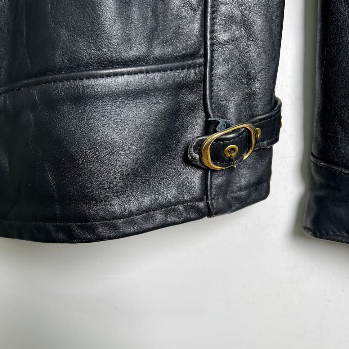 Schott 쇼트 블랙 AT 101 레더 자켓 34 상품이미지6