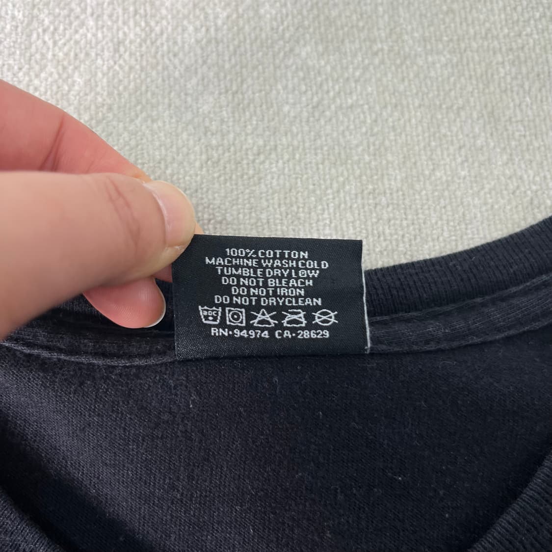 105 스투시 베이직 빅로고 롱슬리브 티셔츠 상품이미지5