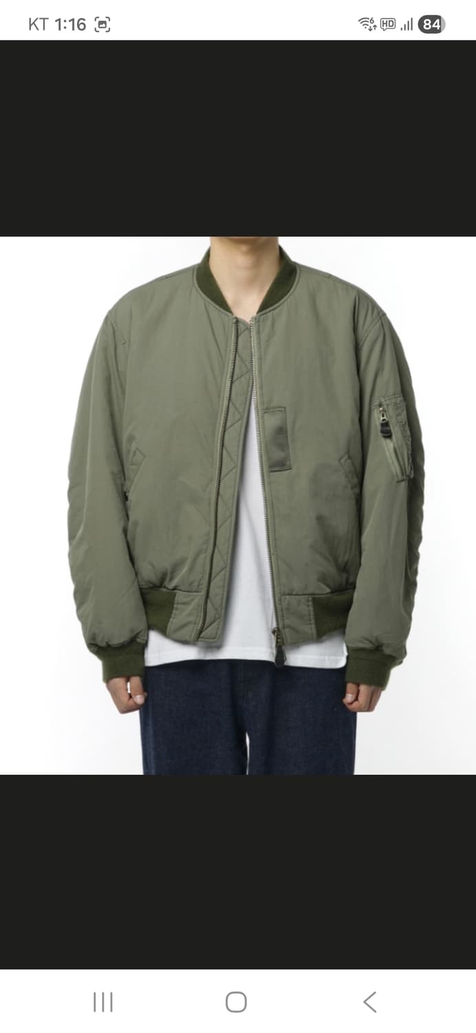 이얼즈어고 23fw 카키 울 파일 마원  상품이미지1