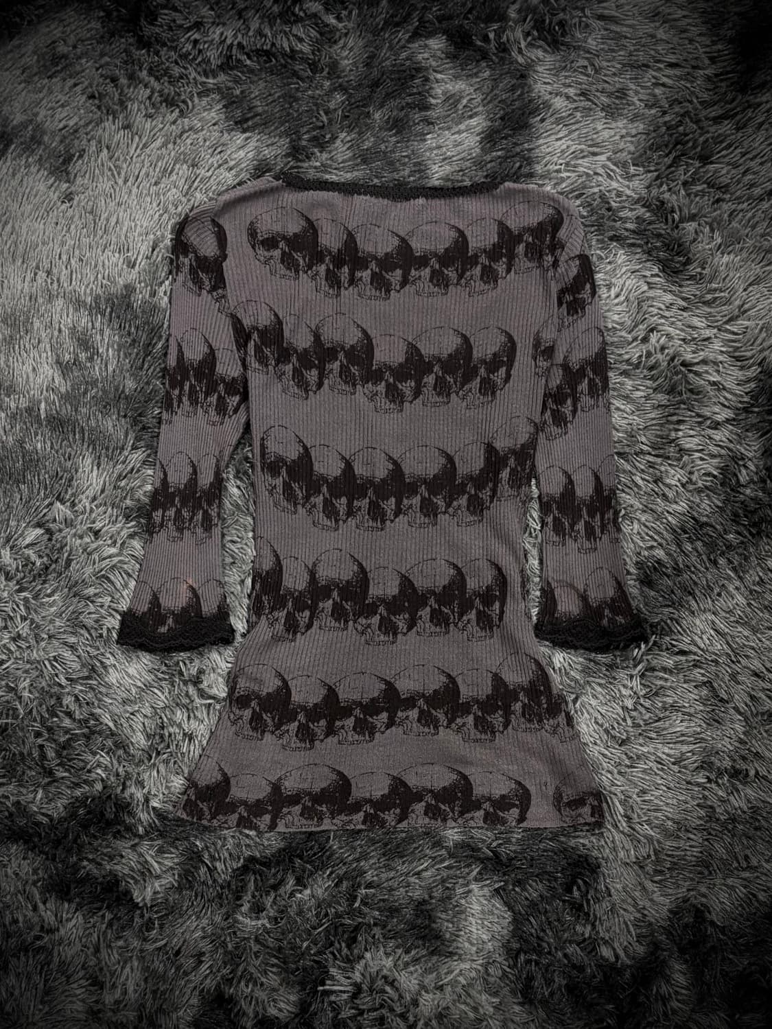 Hysteric Glamour 스컬 패턴 레이스업 가디건 상품이미지2