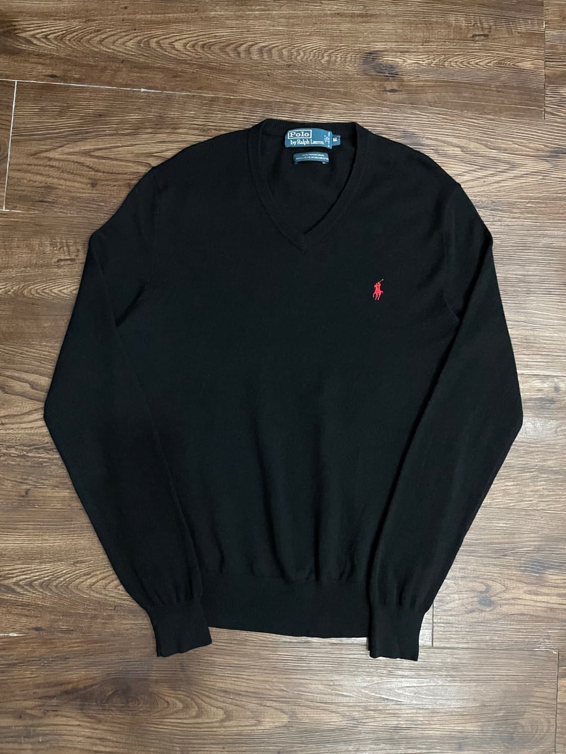 폴로 블랙 메리노울 니트 스웨터 상품이미지3