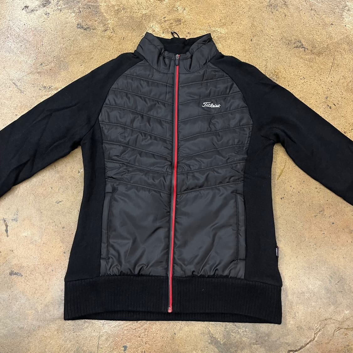 [정품/M] 타이틀리스트 블랙 퀼팅 자켓 b17 상품이미지3