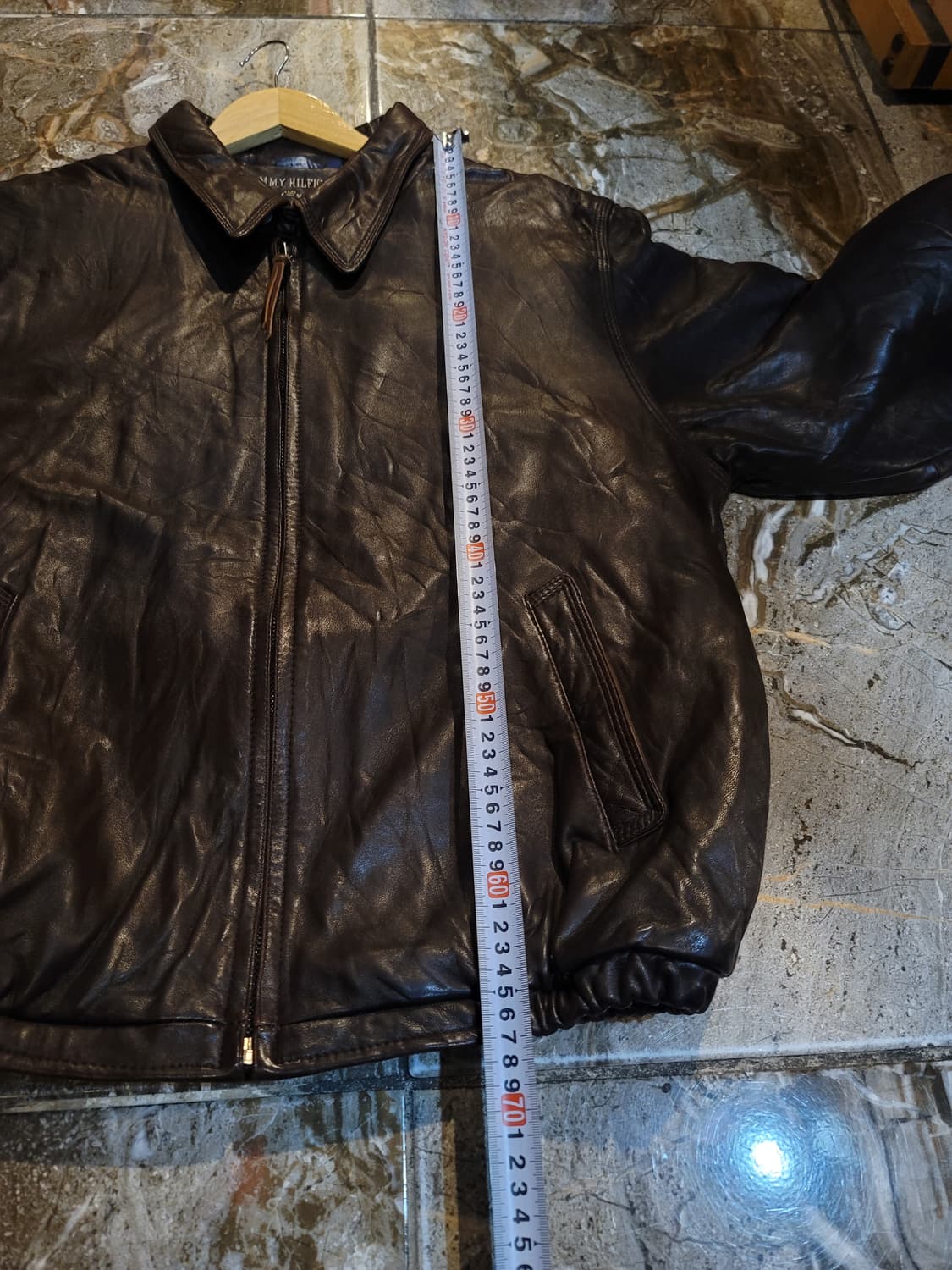 90's~ 타미힐피거 오리지날 양가죽 봄버자켓  상품이미지6