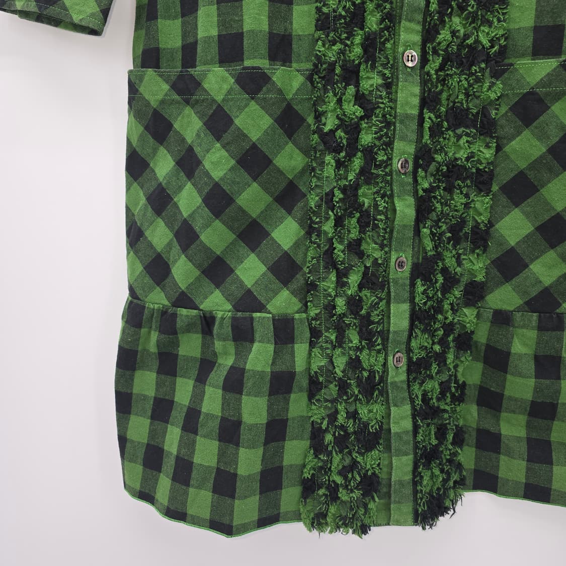 SUPER HAKKA체크 플레어 코튼+마 일본 빈티지 상품이미지9