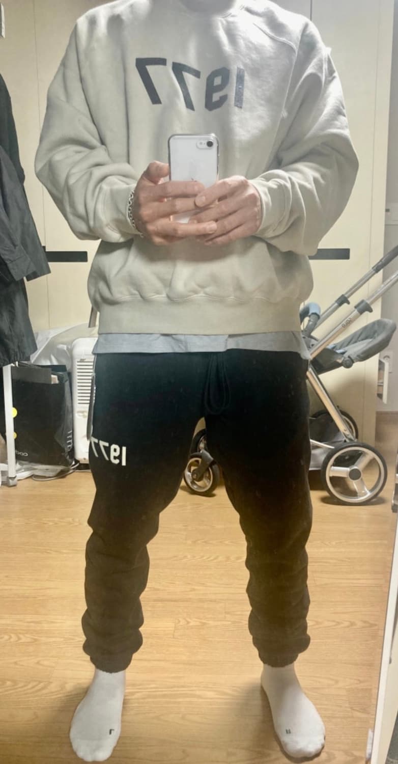 [S] 피어오브갓 피오갓 에센셜 22시즌 1977 아이언 블랙 스웻팬츠 상품이미지2