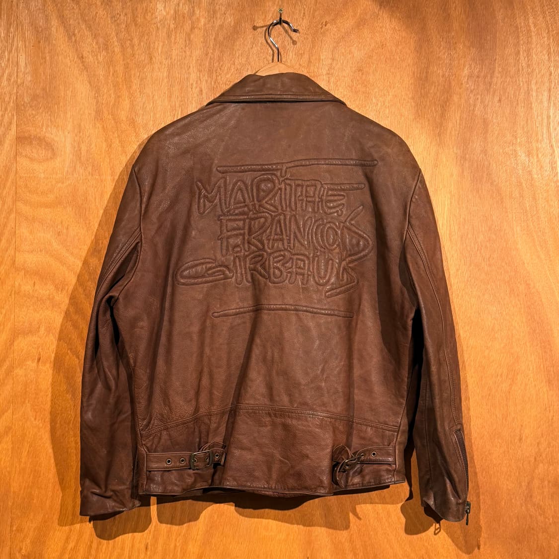 마리떼프랑소와저버 90s 카우레더 라이더 자켓 L 소가죽 상품이미지1