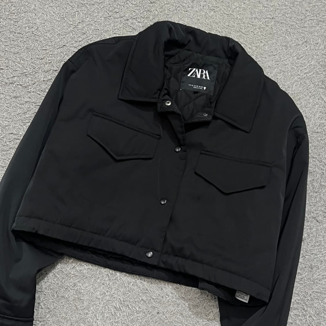 [우먼95] 자라 누빔크롭자켓 상품이미지1