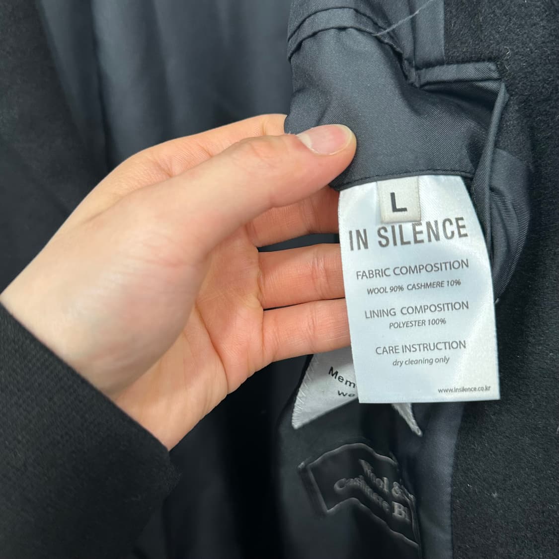 인사일런스 울 캐시미어 코트 상품이미지4
