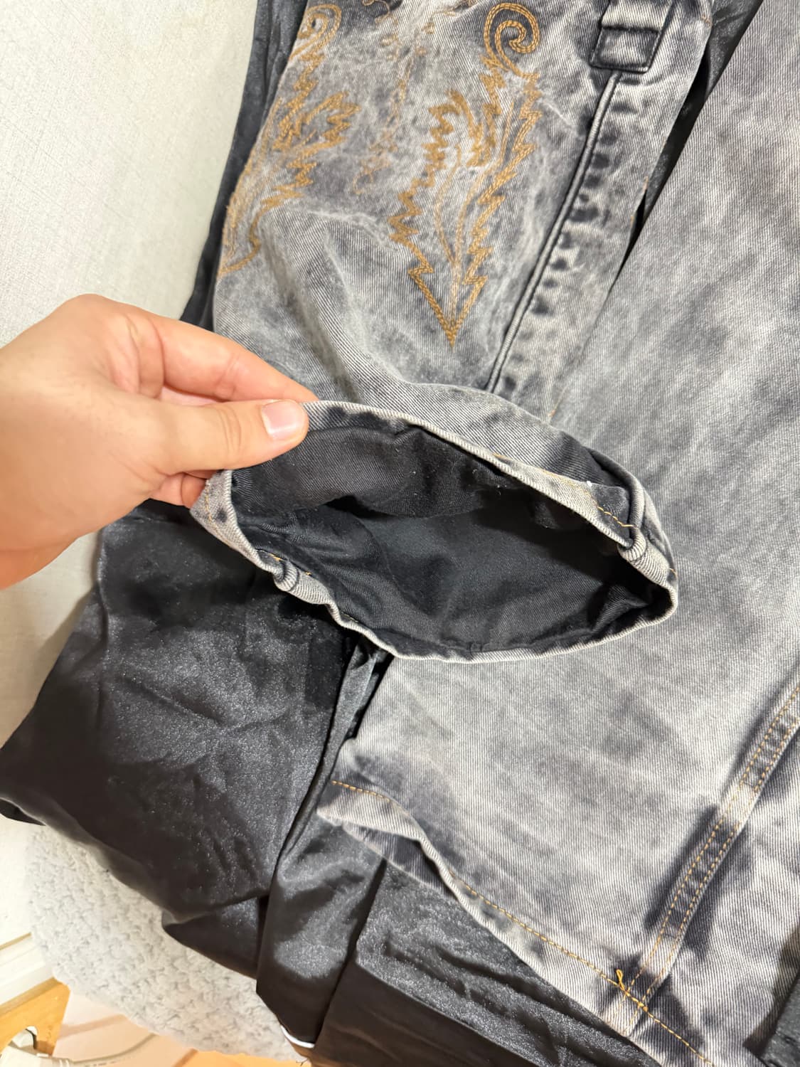 [30] Y/project 와이프로젝트 카우보이 커프스 흑청 상품이미지5