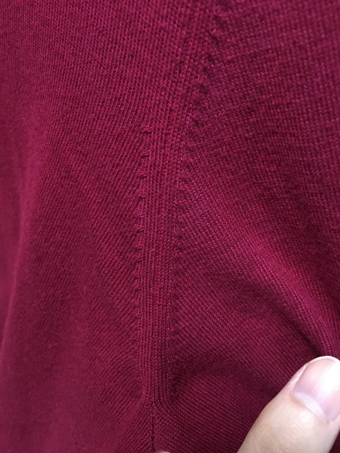 마르지엘라 엘보우 패치 버건디 니트 상품이미지7
