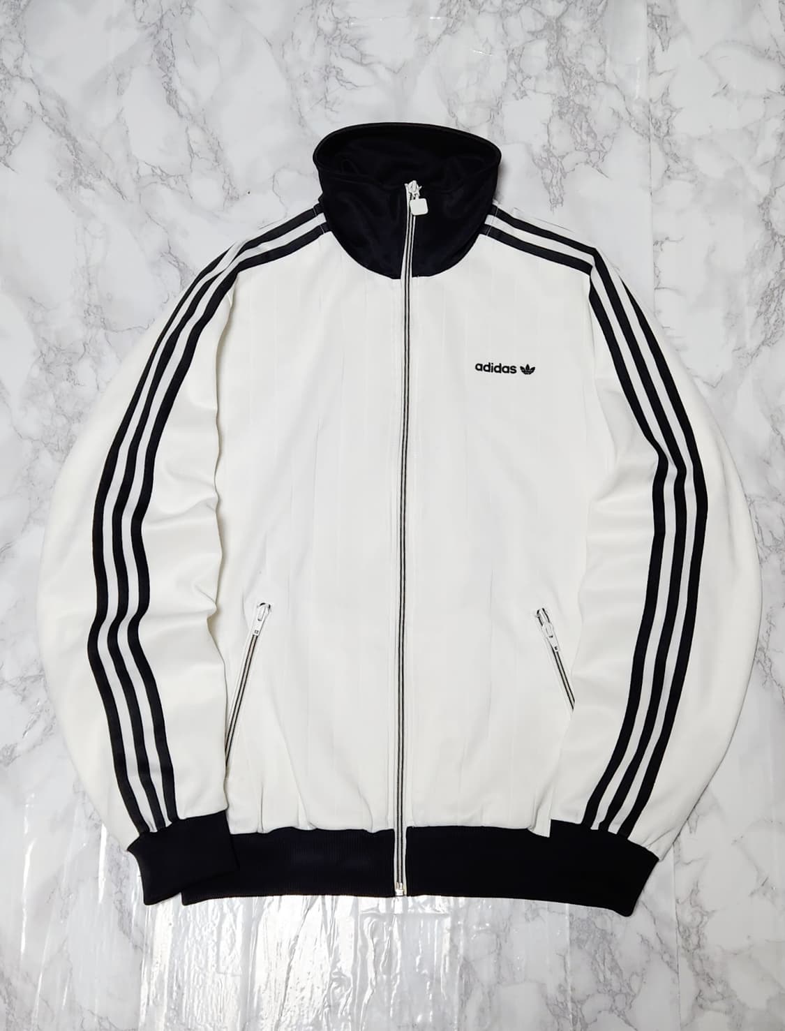 아디다스 검흰 삼선 베켄바우어 트레이닝 져지 자켓 상품이미지3