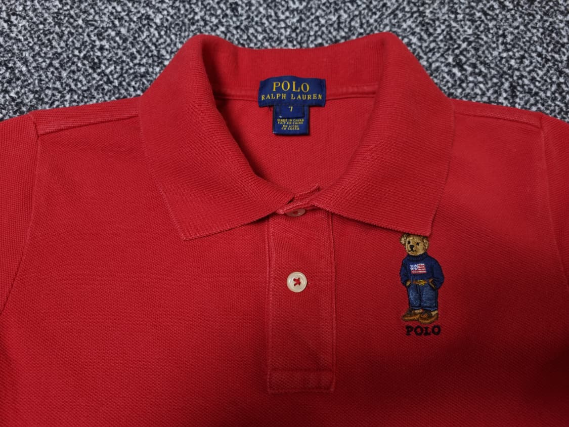 [무료배송][130]폴로 키즈 베어 피케 반팔티 카라티 상품이미지5