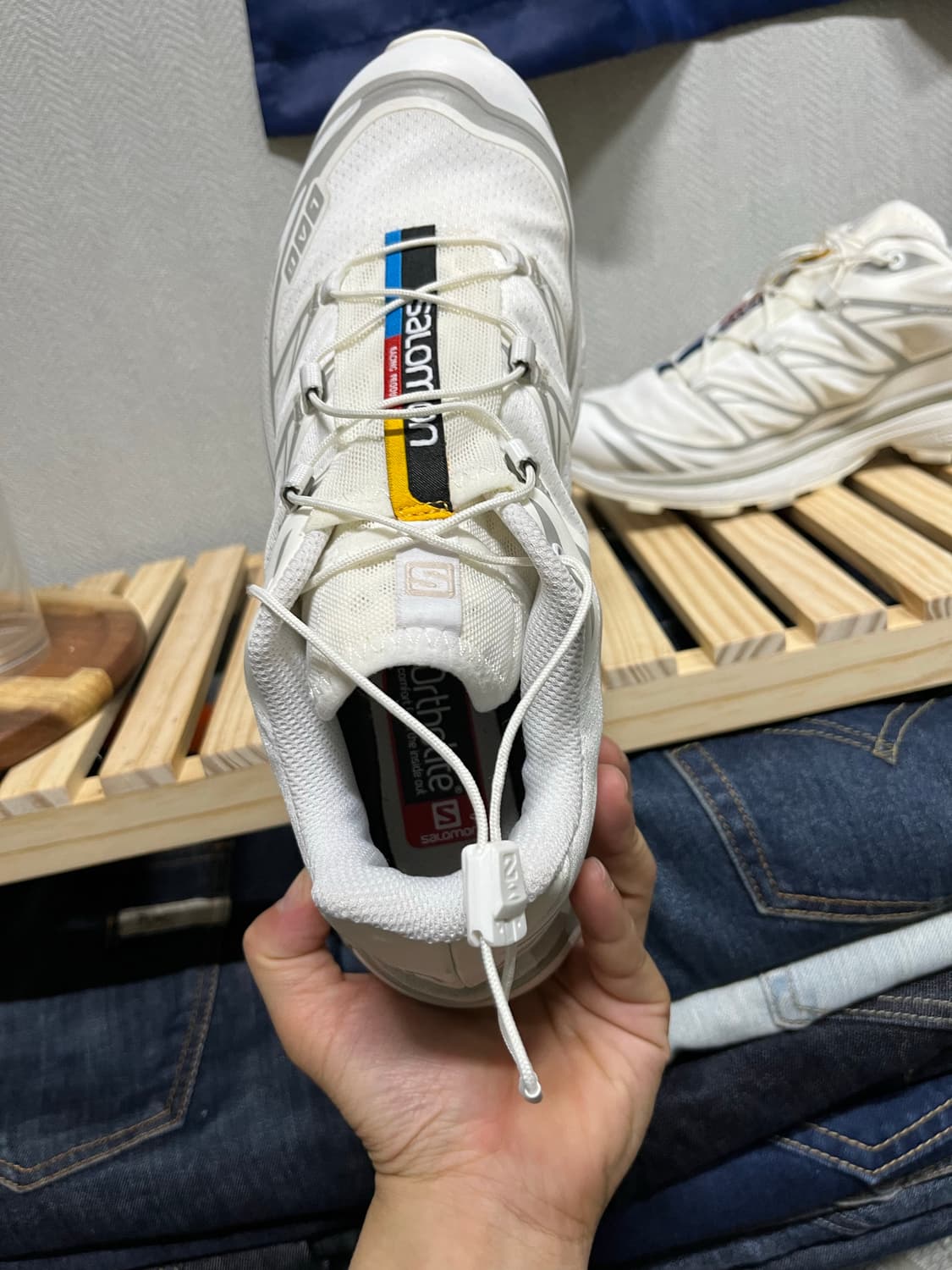 살로몬 XT6 화이트 루나락 등산화 패션화 255mm  상품이미지5