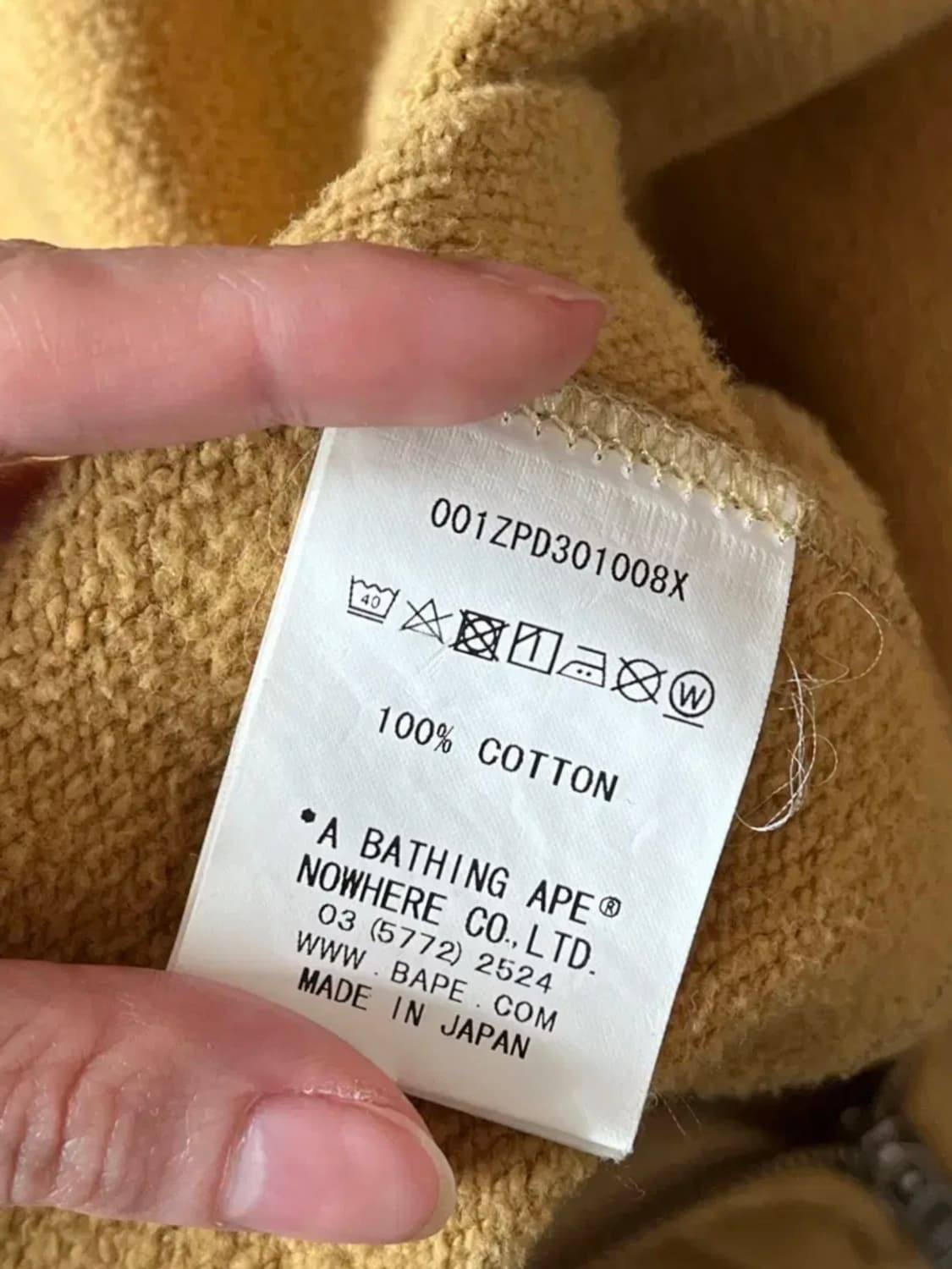 베이프 샤크 후드집업 ponr 황계 L 상품이미지7