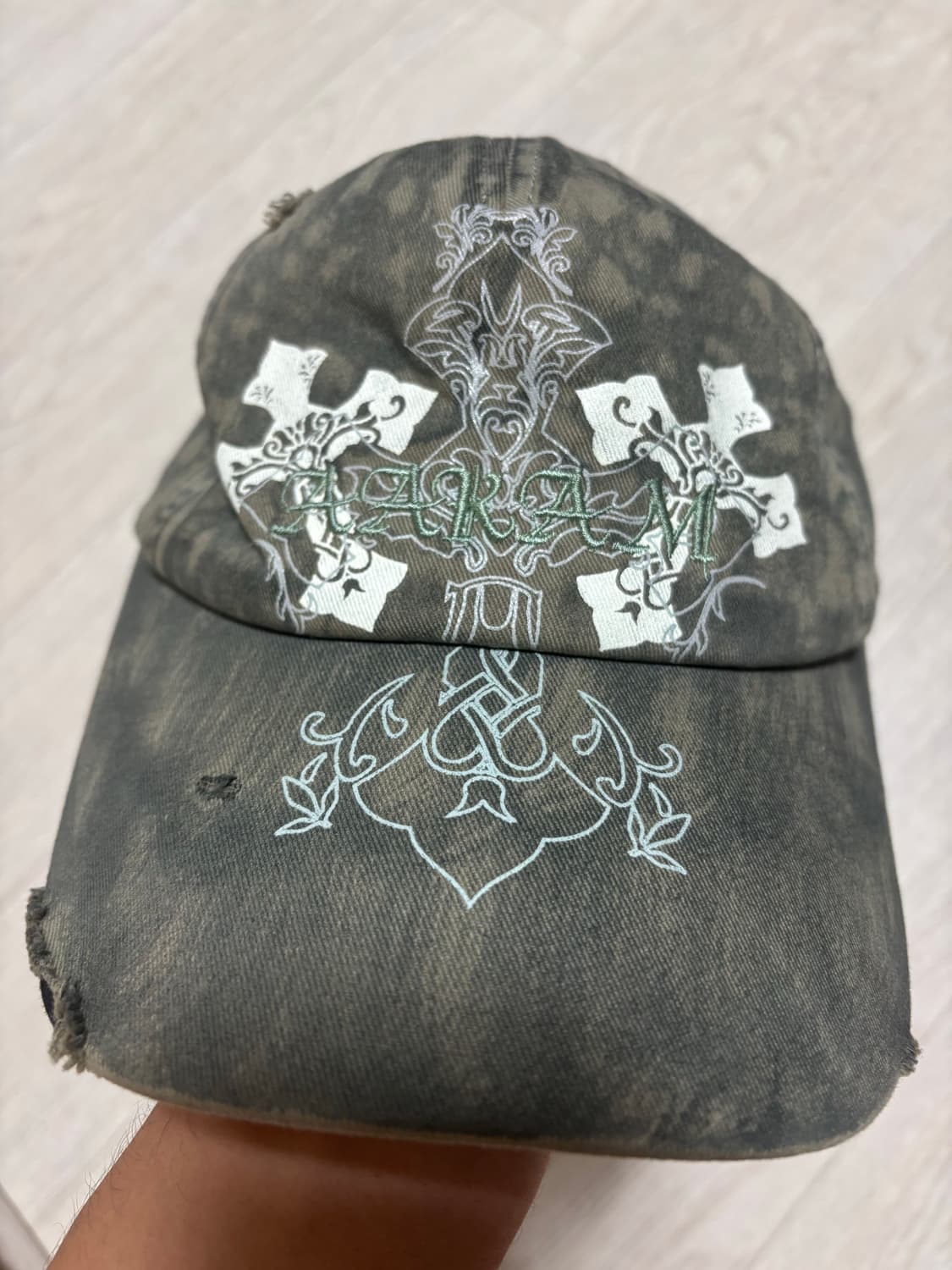 아캄 CROS2 Washed Damage Ball Cap  상품이미지4