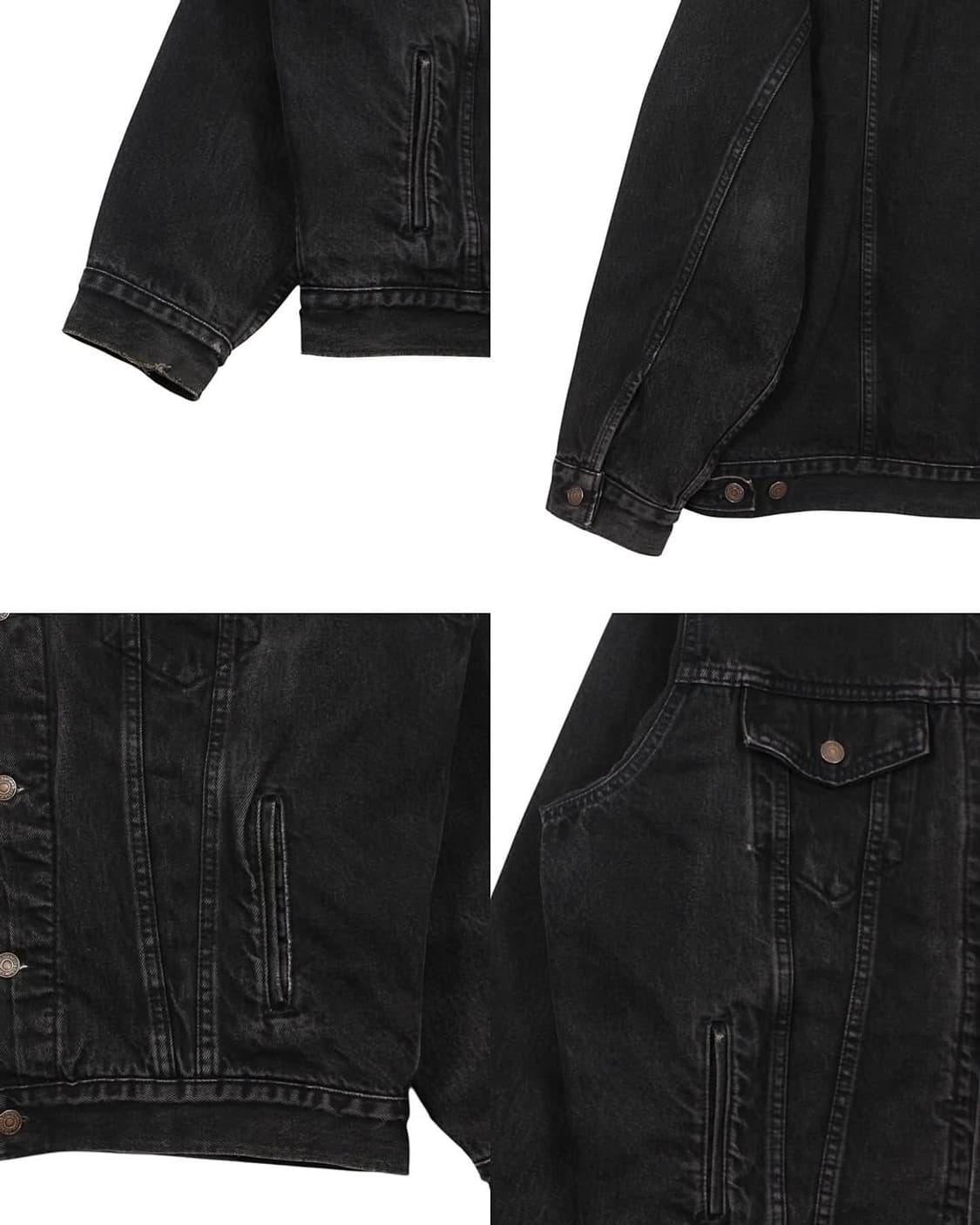 1995 USA 리바이스 70699-4159 블랙 데님 자켓 빈티지 미제 상품이미지9