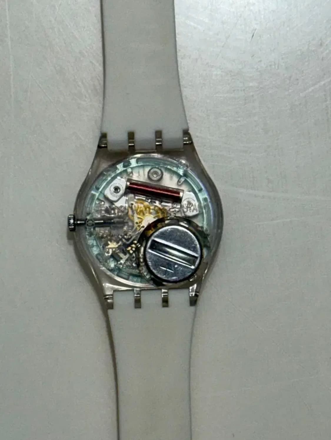 스와치 시계 스와치 울트라로즈 쿼츠 화이트 상품이미지3