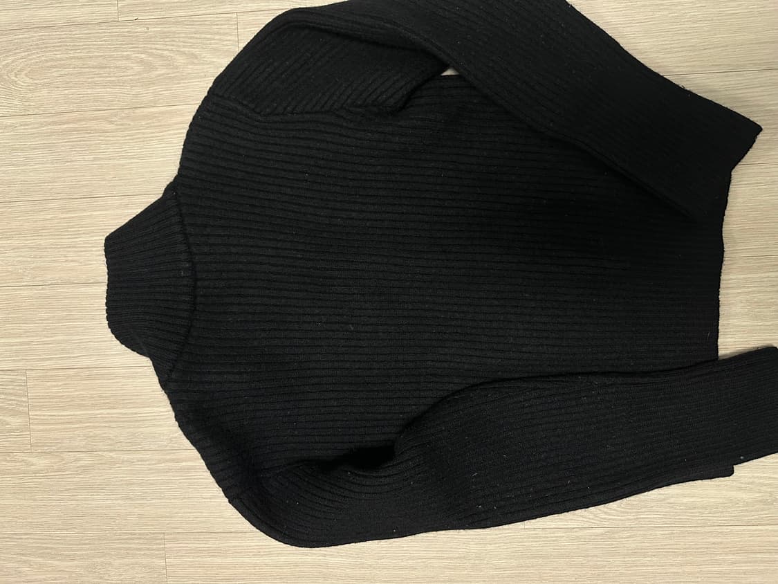 고샤 루브친스키 하프 니트집업 블랙 free size 상품이미지4