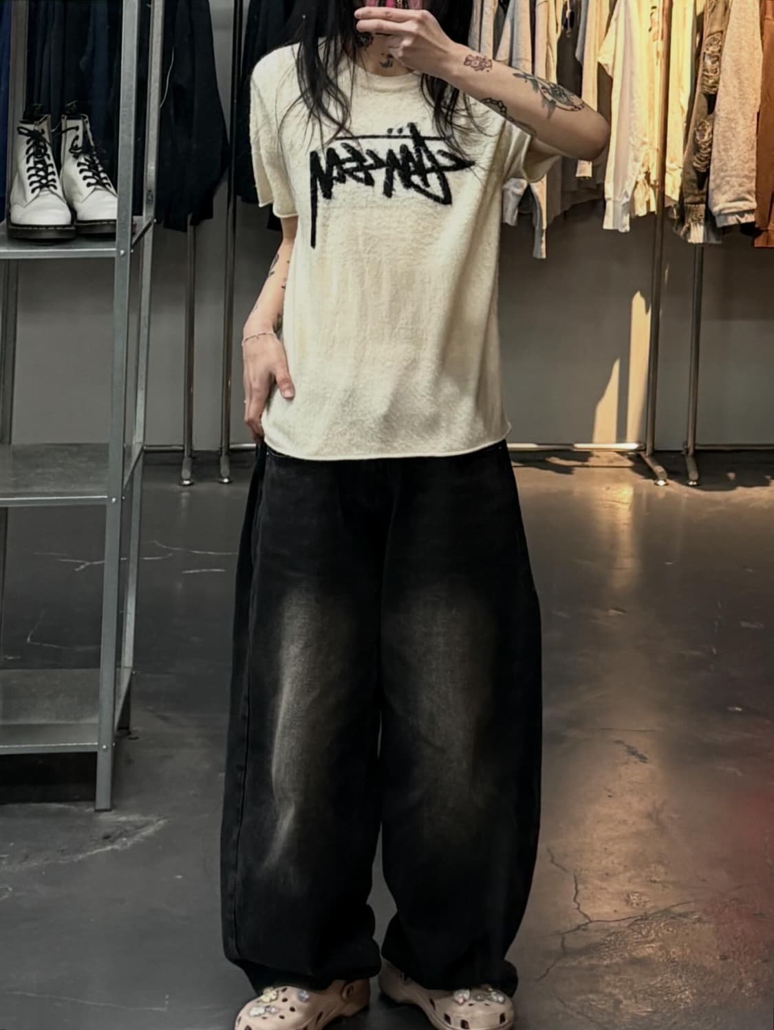 스투시 브러쉬드 숏슬리브 니트 스웨터 A3637 상품이미지1