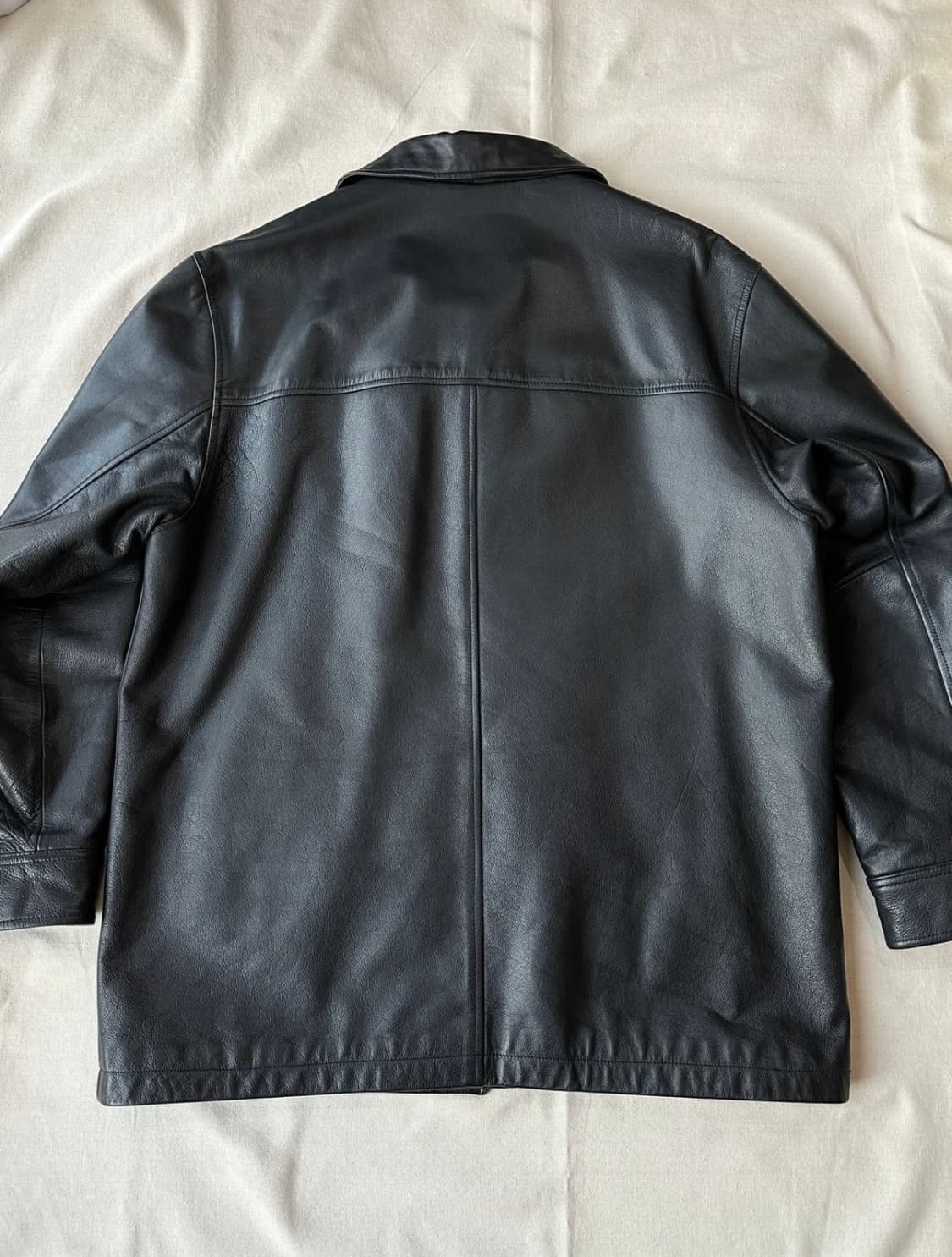 [L] 90s 올드갭 레더 카코트 상품이미지6