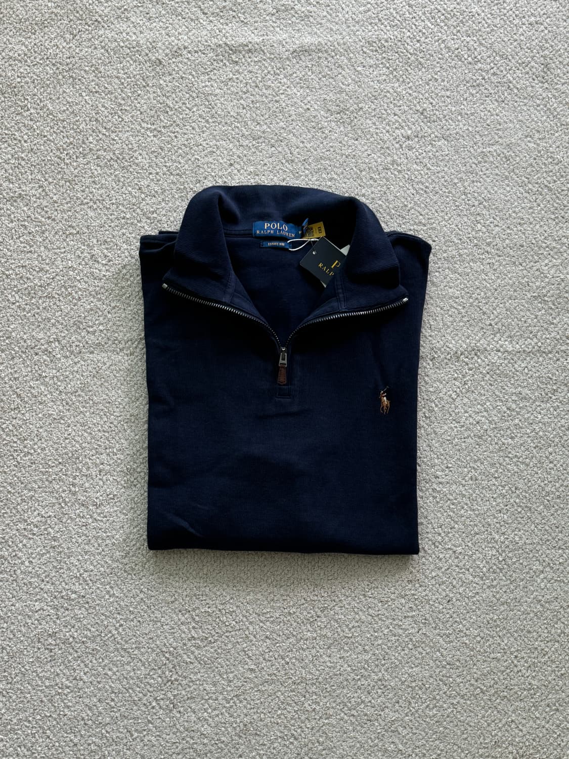 (새상품/정품) 폴로랄프로렌 반집업 맨투맨(네이비/남성M) 상품이미지1