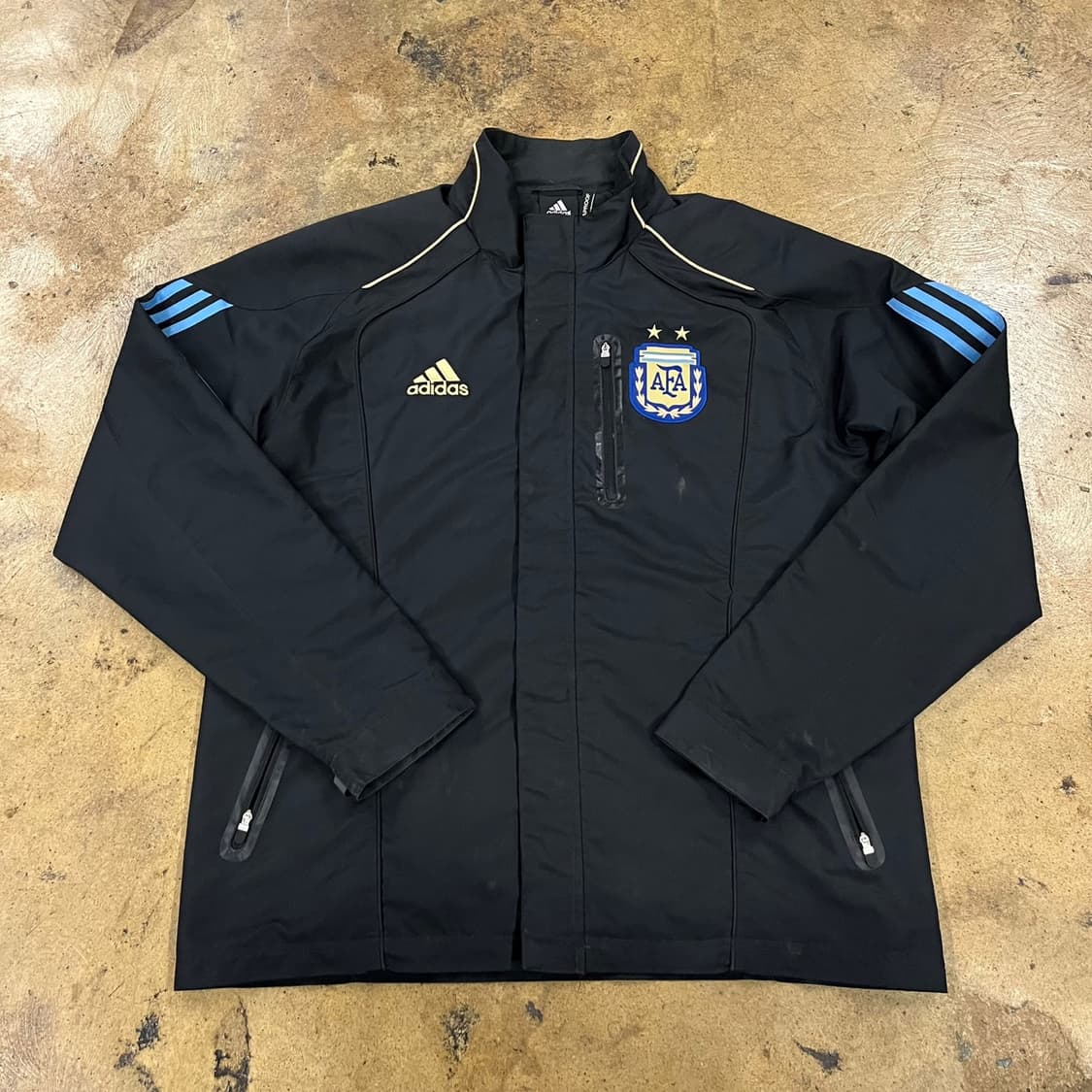 [정품/105] 아디다스 아르헨티나 축구 대표팀 바람막이 블랙 b14 상품이미지2