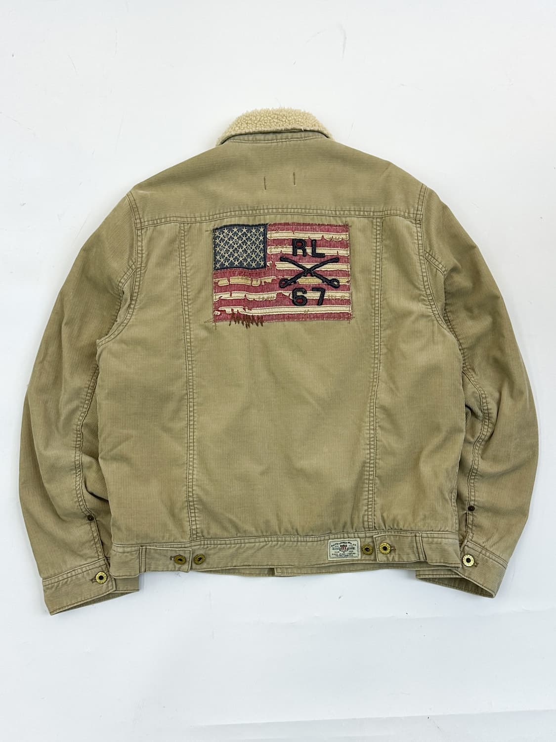 폴로진스앤컴퍼니 성조기 코듀로이 쉐르파 자켓 상품이미지1