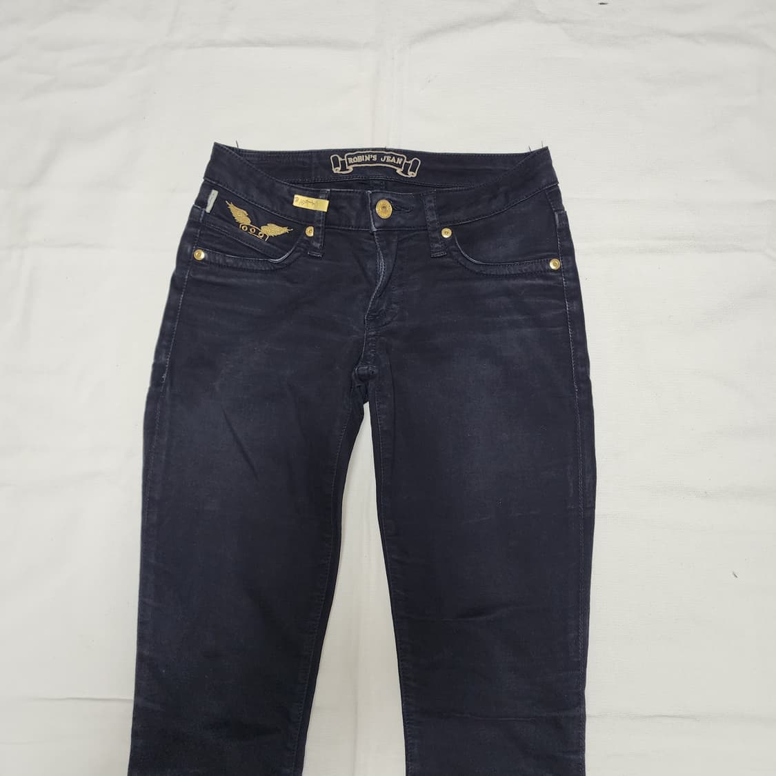 Robin's Jean Y2k 갸루 스터드 윙 블랙 팬츠 상품이미지5