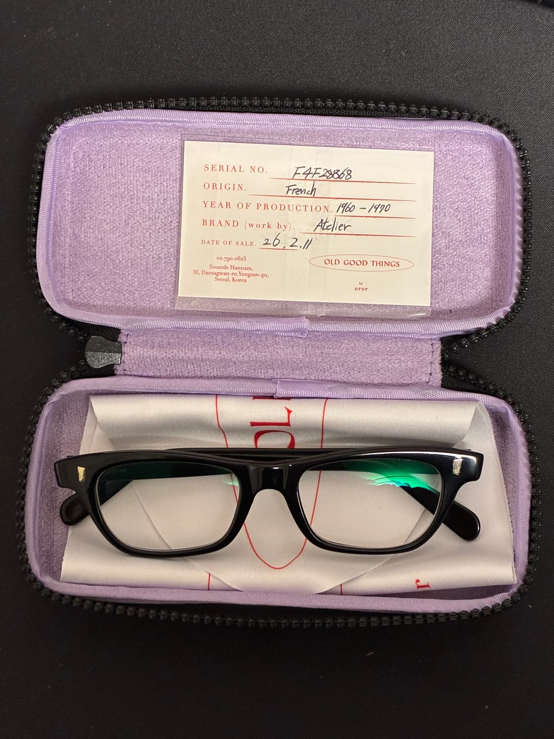 oror 오르오르 60-70s 올드굿띵즈 프렌치빈티지 안경 상품이미지1