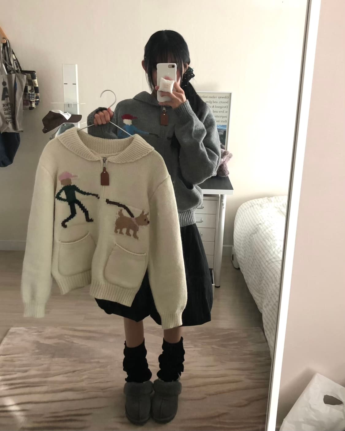 knit zipup 상품이미지3