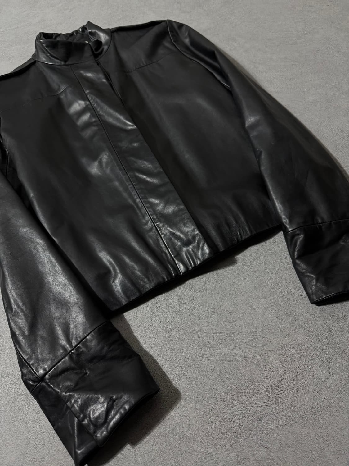 00’S 질샌더 히든버튼 레더자켓 상품이미지5